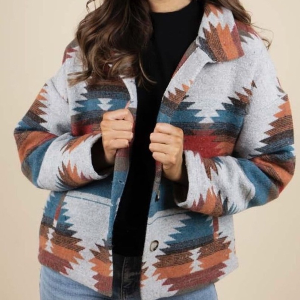 Aztec Print Jacket / Shacket